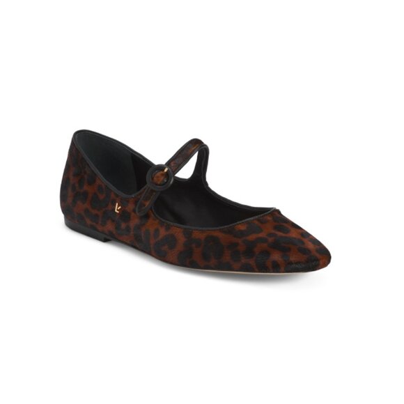 LARROUDE Natural Made In Brazil Leather Blair Slide On Mule Flats - Picture 1 of 2